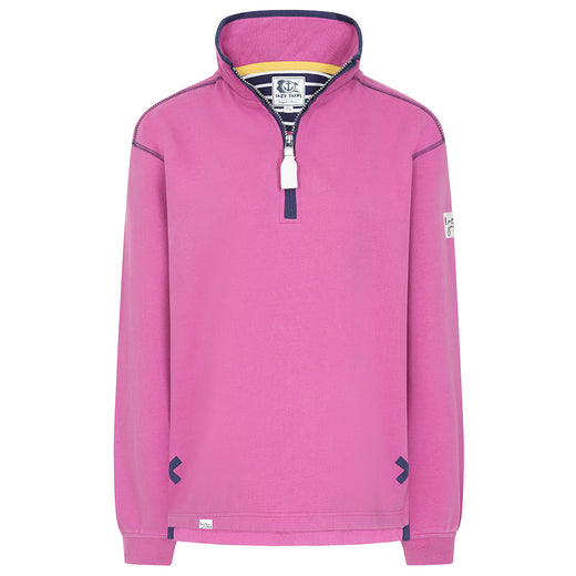 LJ3 - Ladies Quarter Zip Sweatshirt - Raspberry
