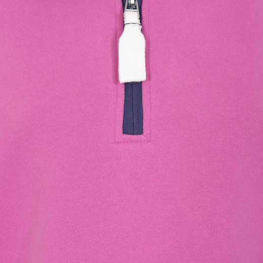 LJ3 - Ladies Quarter Zip Sweatshirt - Raspberry