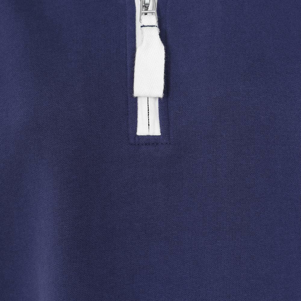LJ3 - Ladies Quarter Zip Sweatshirt - Twilight with White Trim