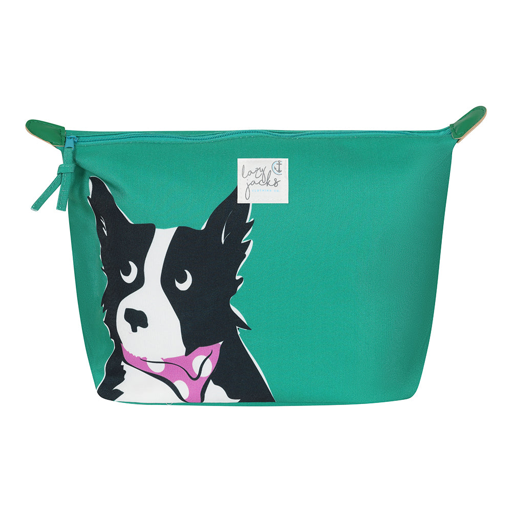 Cosmetic and Wash Bag Pair - Sheepdog
