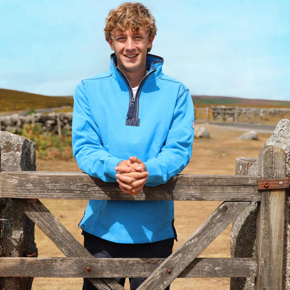 LJ40 - Quarter Zip Sweatshirt - Blue Lagoon