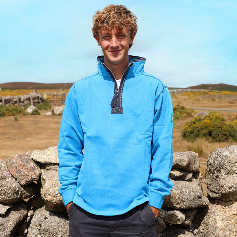 LJ40 - Quarter Zip Sweatshirt - Blue Lagoon