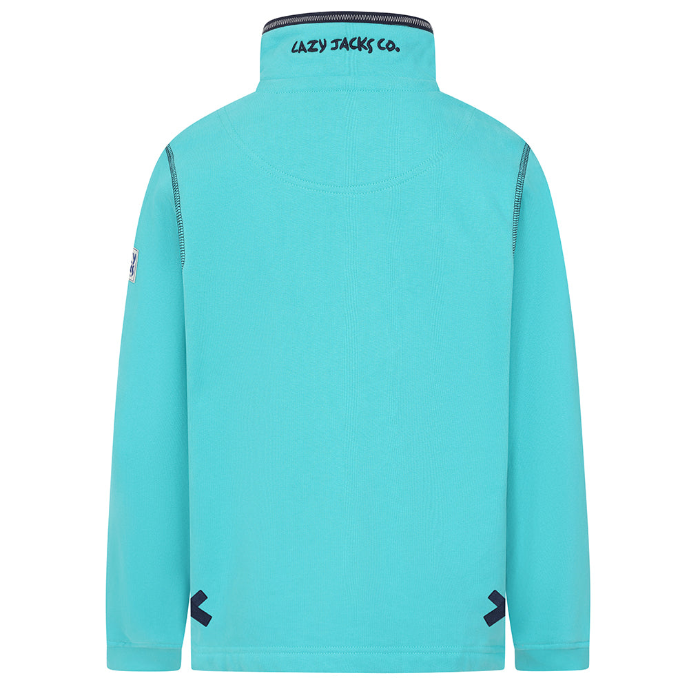 LJ40C - Boy's 1/4 Zip Sweatshirt - Aquarius