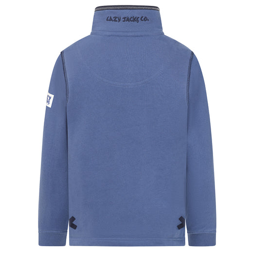 LJ40C - Boy's 1/4 Zip Sweatshirt - Denim