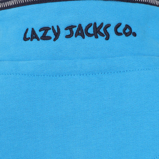 LJ40C - Boy's 1/4 Zip Sweatshirt - Blue Lagoon