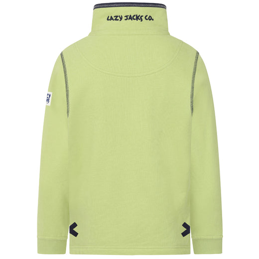 LJ40C - Boy's 1/4 Zip Sweatshirt - Lime