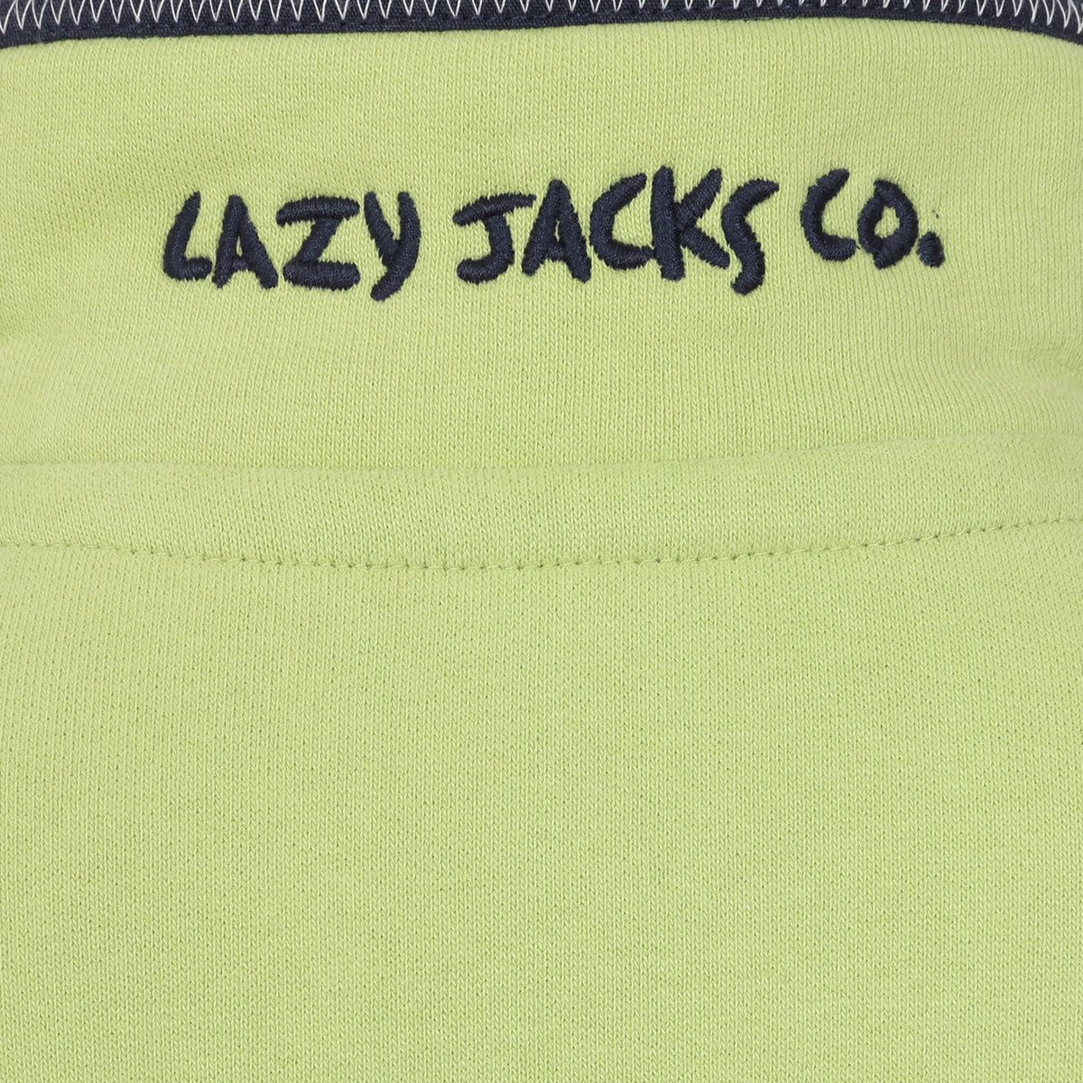 LJ40C - Boy's 1/4 Zip Sweatshirt - Lime