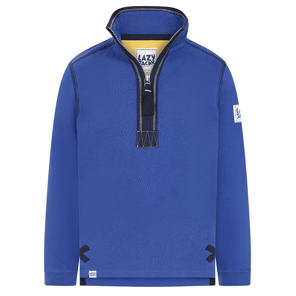 LJ40C - Boy's 1/4 Zip Sweatshirt - Royal