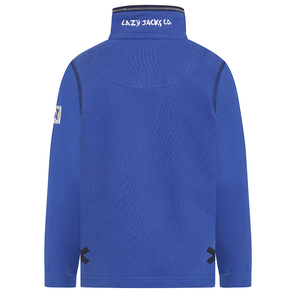 LJ40C - Boy's 1/4 Zip Sweatshirt - Royal