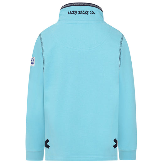LJ40C - Boy's 1/4 Zip Sweatshirt - Spearmint
