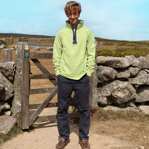 LJ40 - Quarter Zip Sweatshirt - Lime