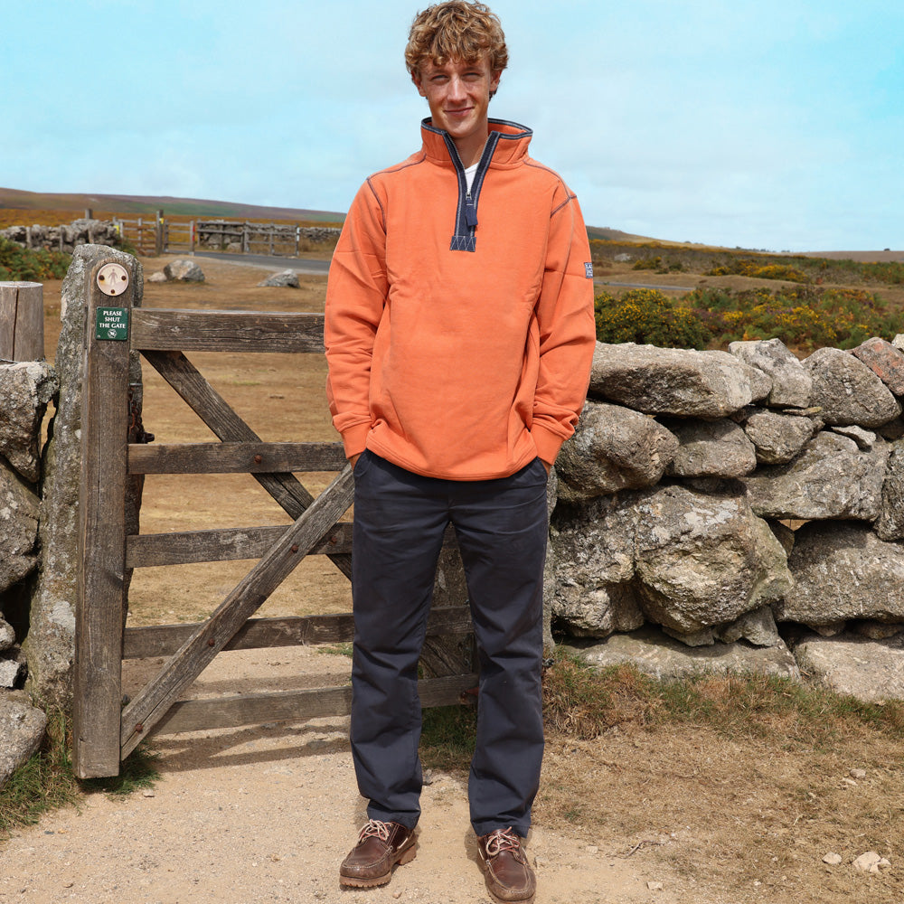 LJ40 - Quarter Zip Sweatshirt - Orange