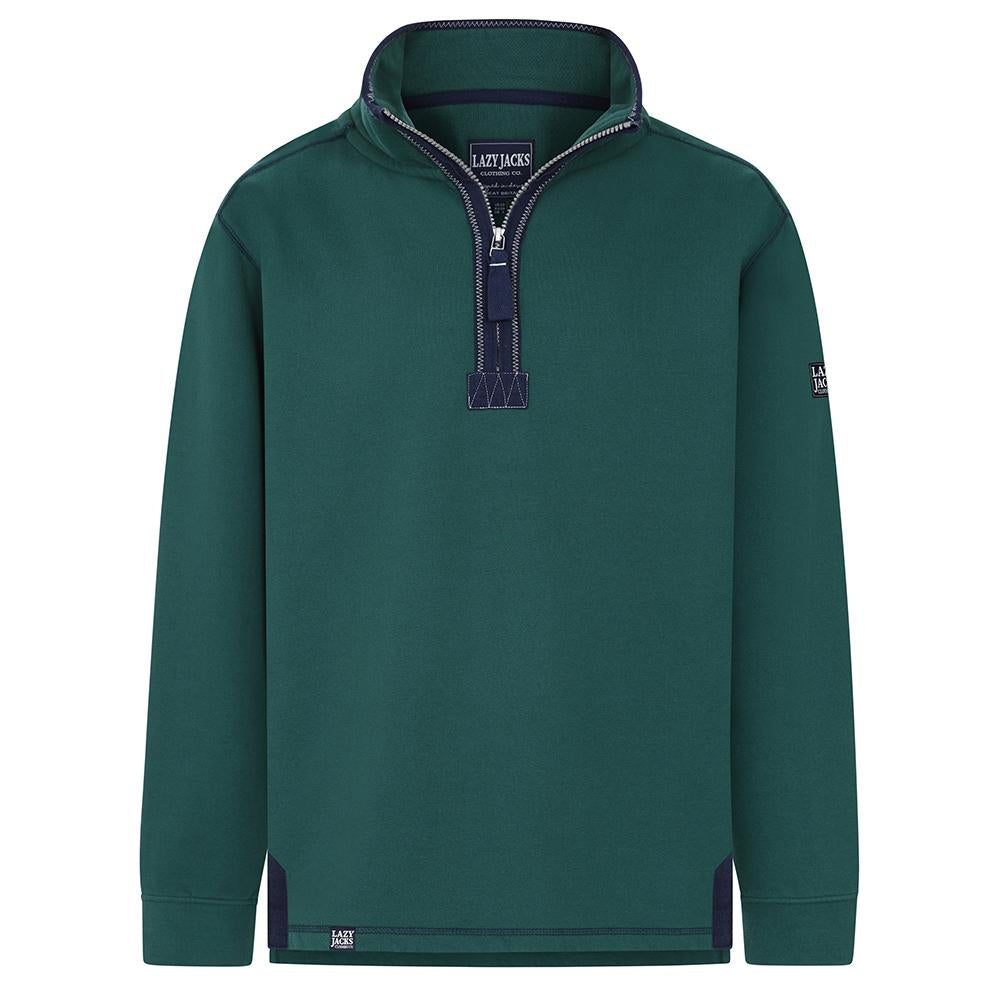 LJ40 - Men's Quarter Zip Sweatshirt - Forest