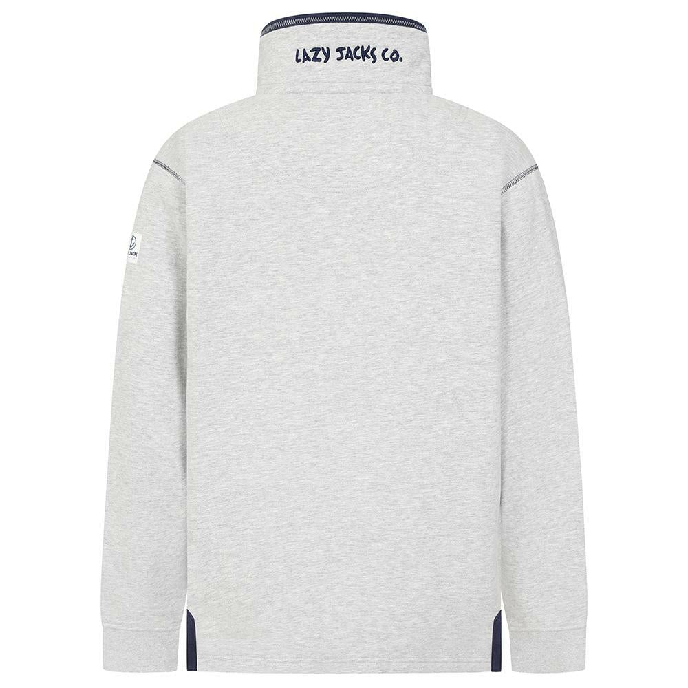 LJ40 - Men's Quarter Zip Sweatshirt - Grey Marle