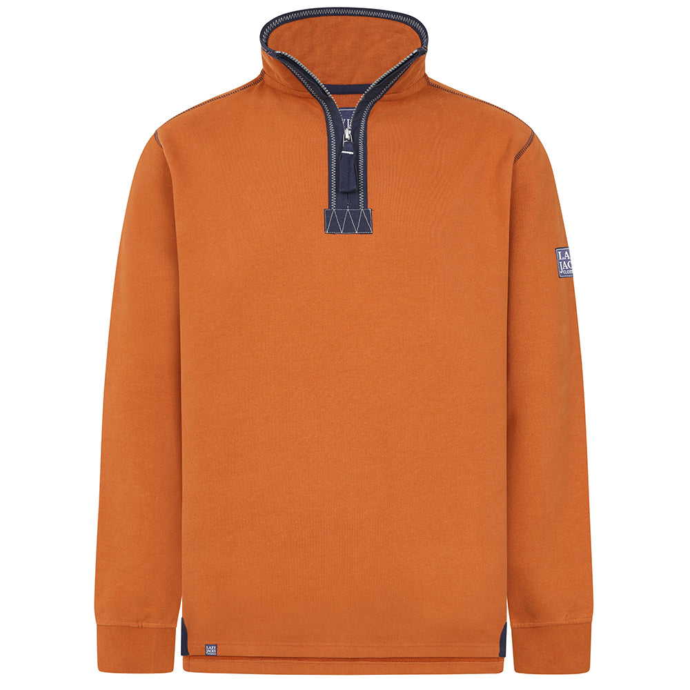 LJ40 - Mens 1/4 Zip Sweatshirt - Orange