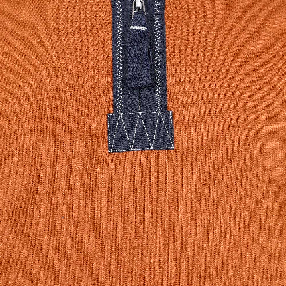 LJ40 - Mens 1/4 Zip Sweatshirt - Orange
