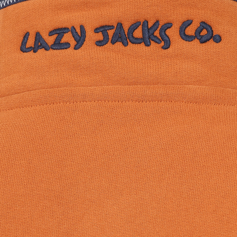 LJ40 - Mens 1/4 Zip Sweatshirt - Orange