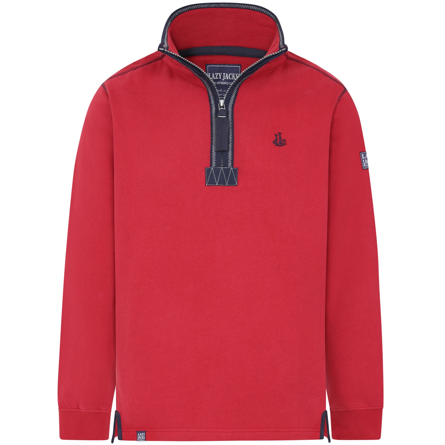 LJ40 - Quarter Zip Sweatshirt - Red