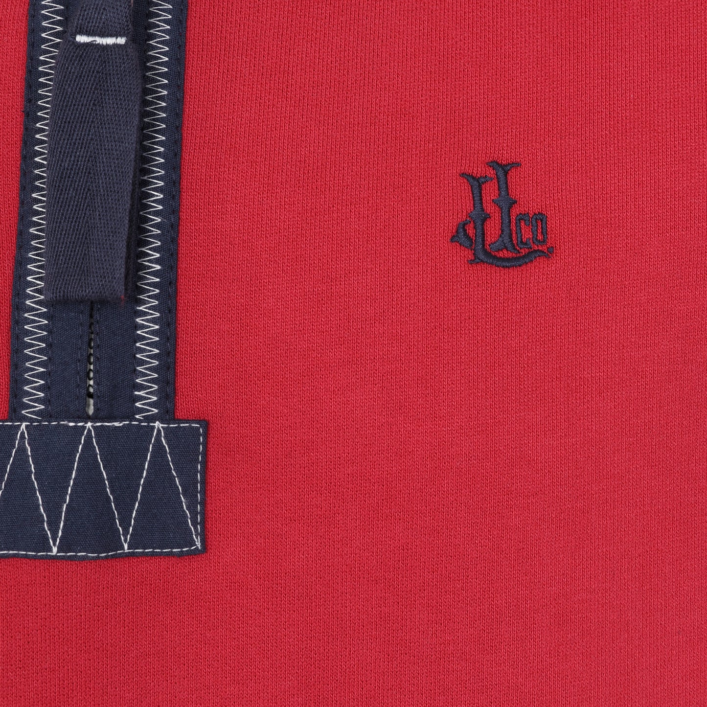 LJ40 - Quarter Zip Sweatshirt - Red
