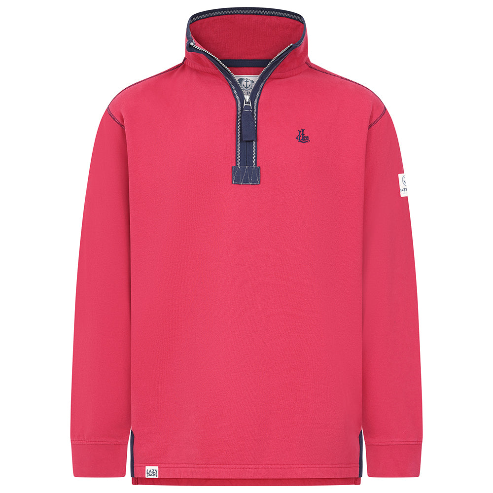 LJ40 - Men's 1/4 Zip Sweatshirt - Rouge
