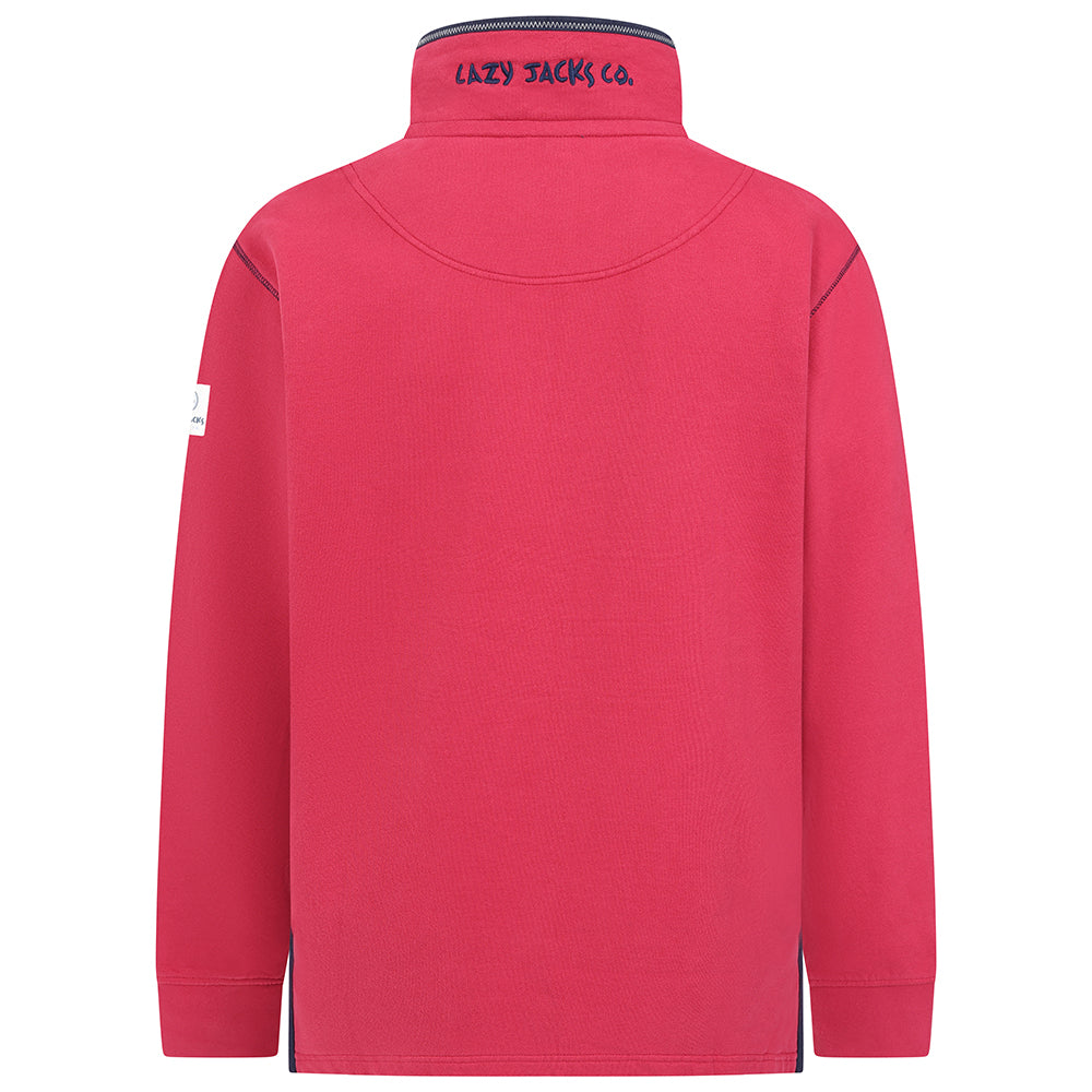 LJ40 - Men's 1/4 Zip Sweatshirt - Rouge