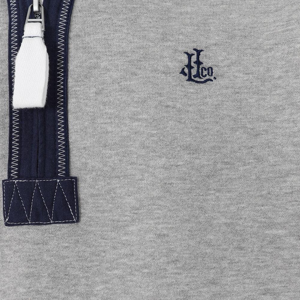 LJ40 - Men's Quarter Zip Sweatshirt - Grey Marle