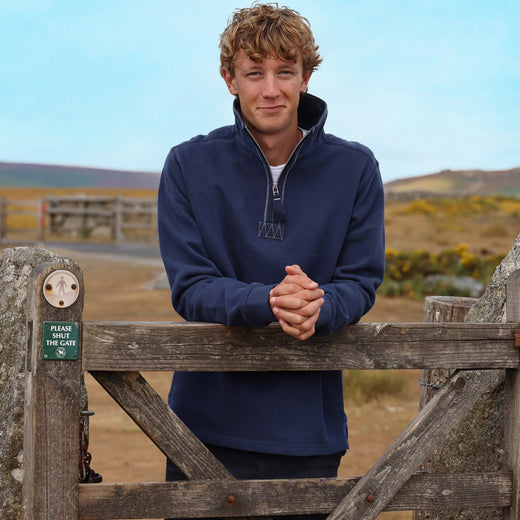 LJ40 - Quarter Zip Sweatshirt - Marine