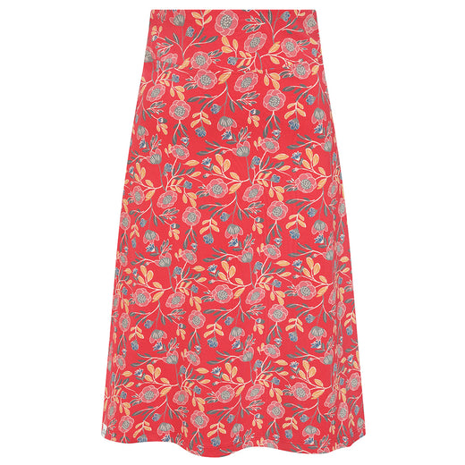 LJ41 - Printed Jersey Skirt - Garland Flowers