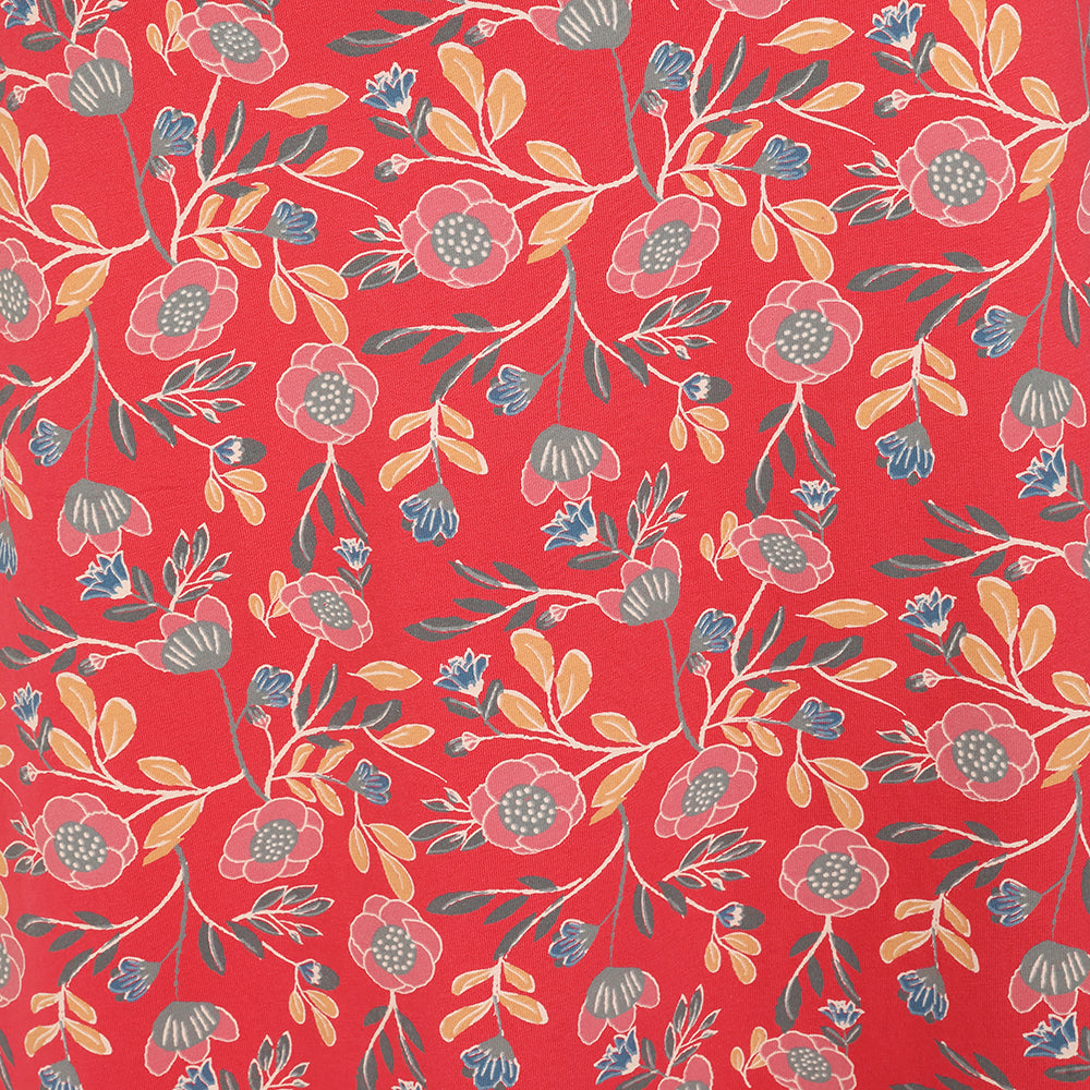 LJ41 - Printed Jersey Skirt - Garland Flowers