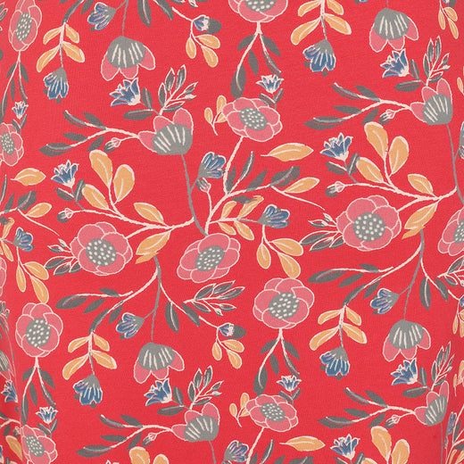LJ41 - Printed Jersey Skirt - Garland Flowers
