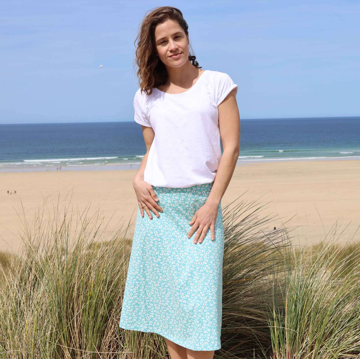 LJ41 - Printed Jersey Skirt - Buttercup