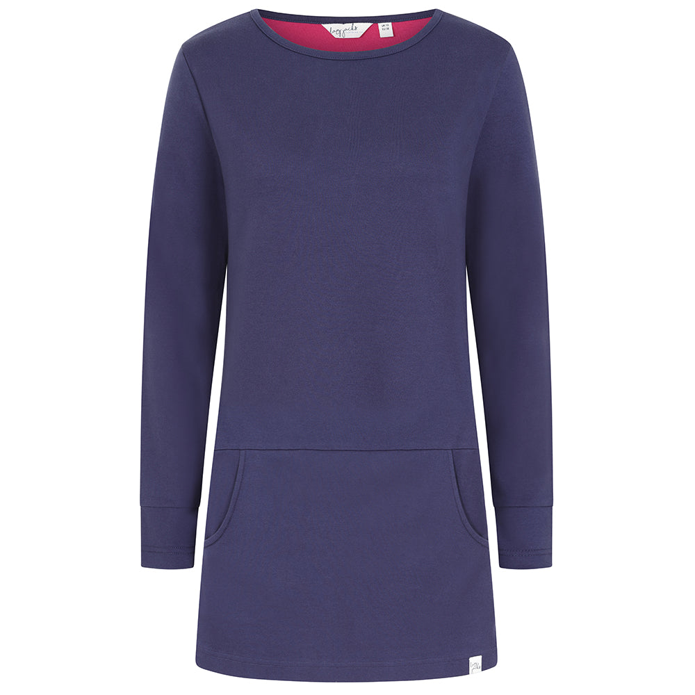 LJ430 - Panel Tunic With Pockets - Twilight