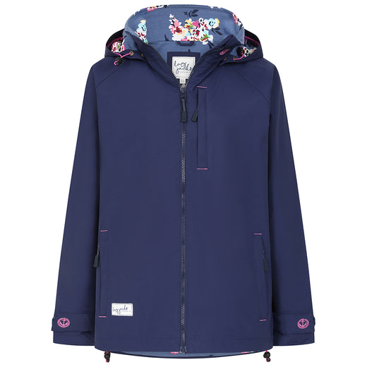 LJ45 - Ladies Waterproof Coat - Marine Posy