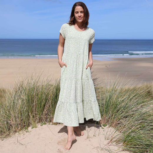 LJ520 - Patterned Maxi Dress - Flora Grass