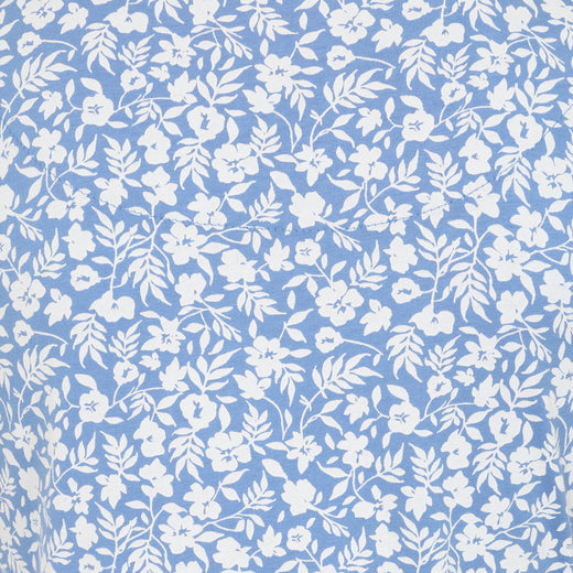 LJ523 - Printed Dress - Flora Blue