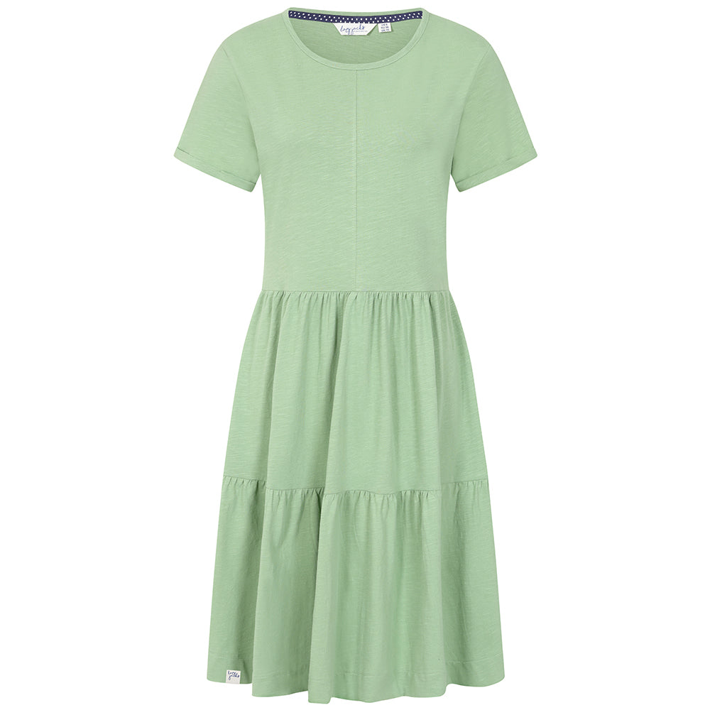 LJ524 - Ladies Tiered Dress - Grass