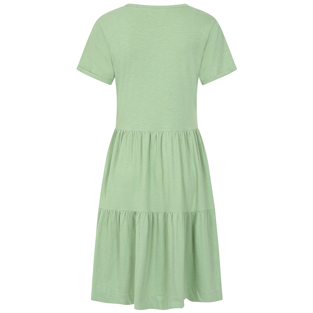 LJ524 - Ladies Tiered Dress - Grass