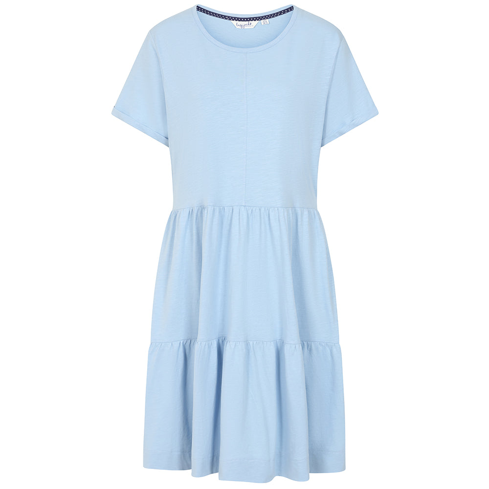 LJ524 - Ladies Tiered Dress - Sky