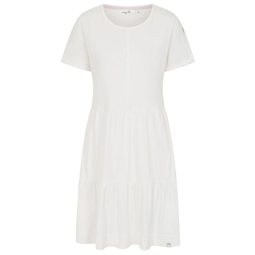 LJ524 - Ladies Tiered Dress - White