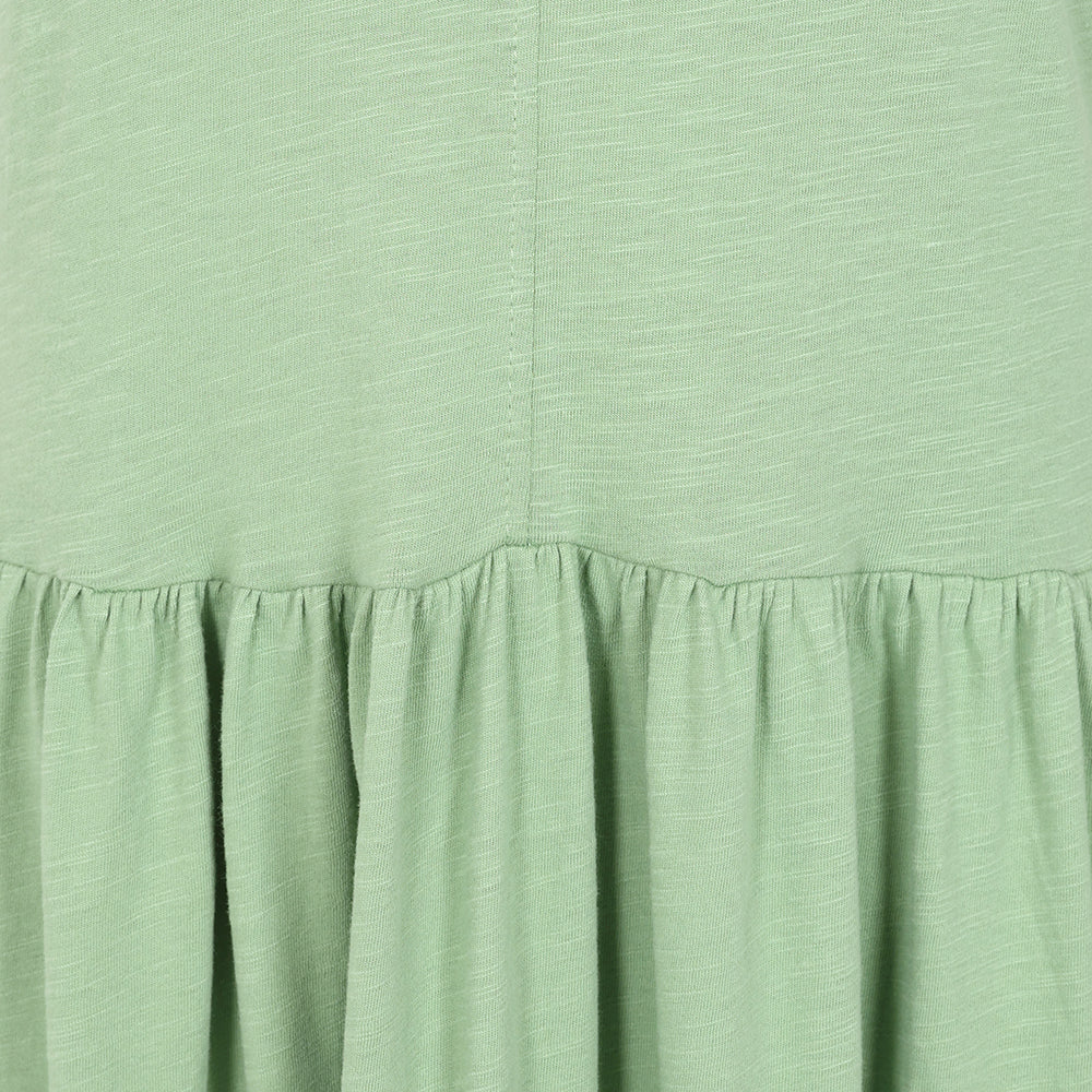 LJ525 - Ladies Long Gathered Dress - Grass