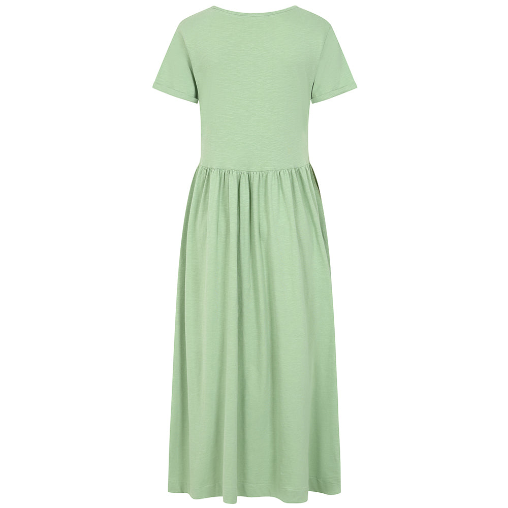 LJ525 - Ladies Long Gathered Dress - Grass