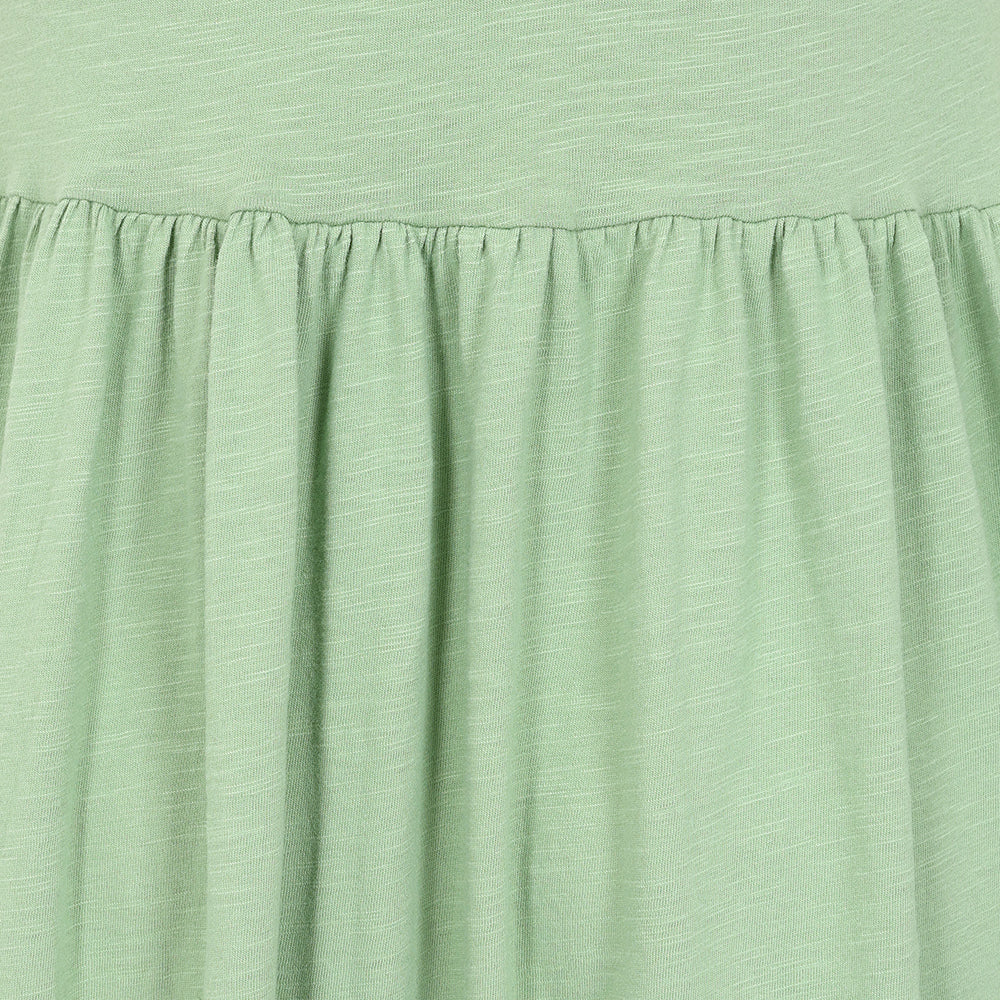 LJ525 - Ladies Long Gathered Dress - Grass