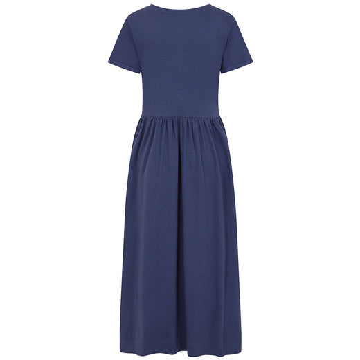 LJ525 - Ladies Long Gathered Dress - Twilight
