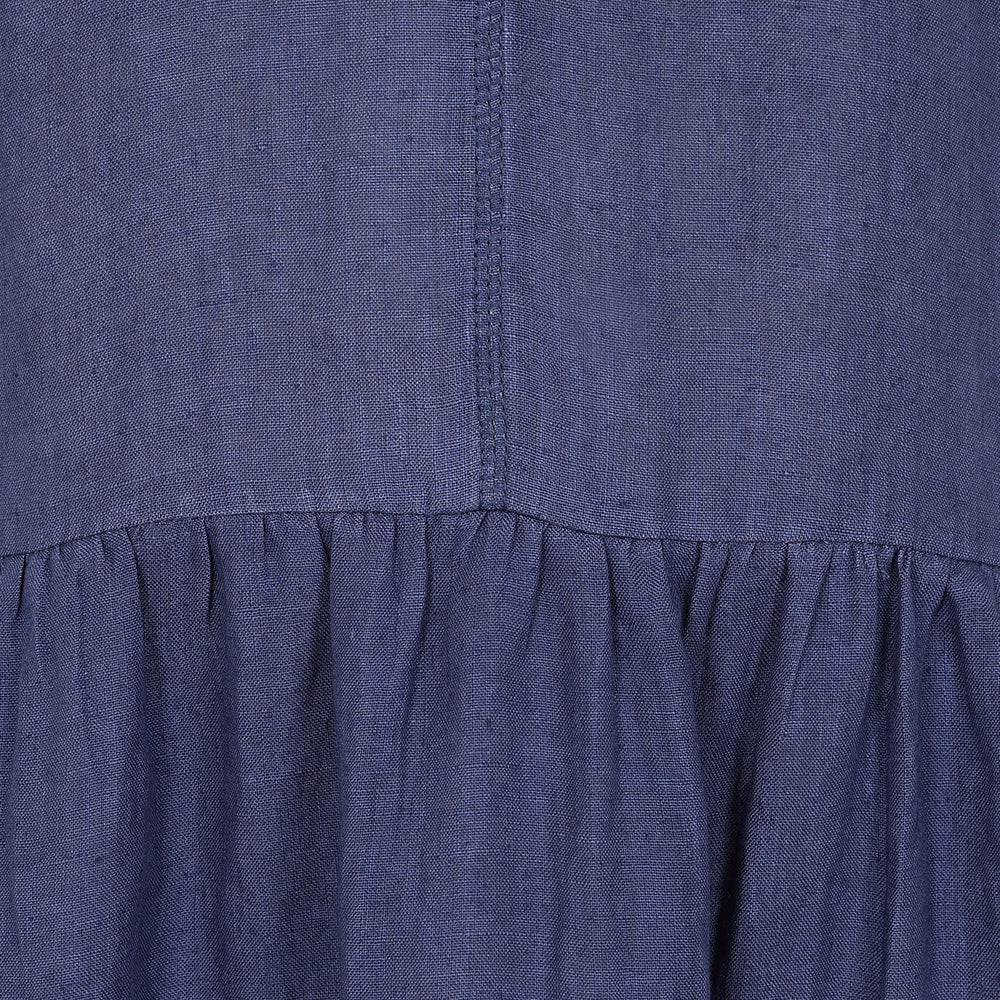 LJ526 - Long Linen Dress - Twilight