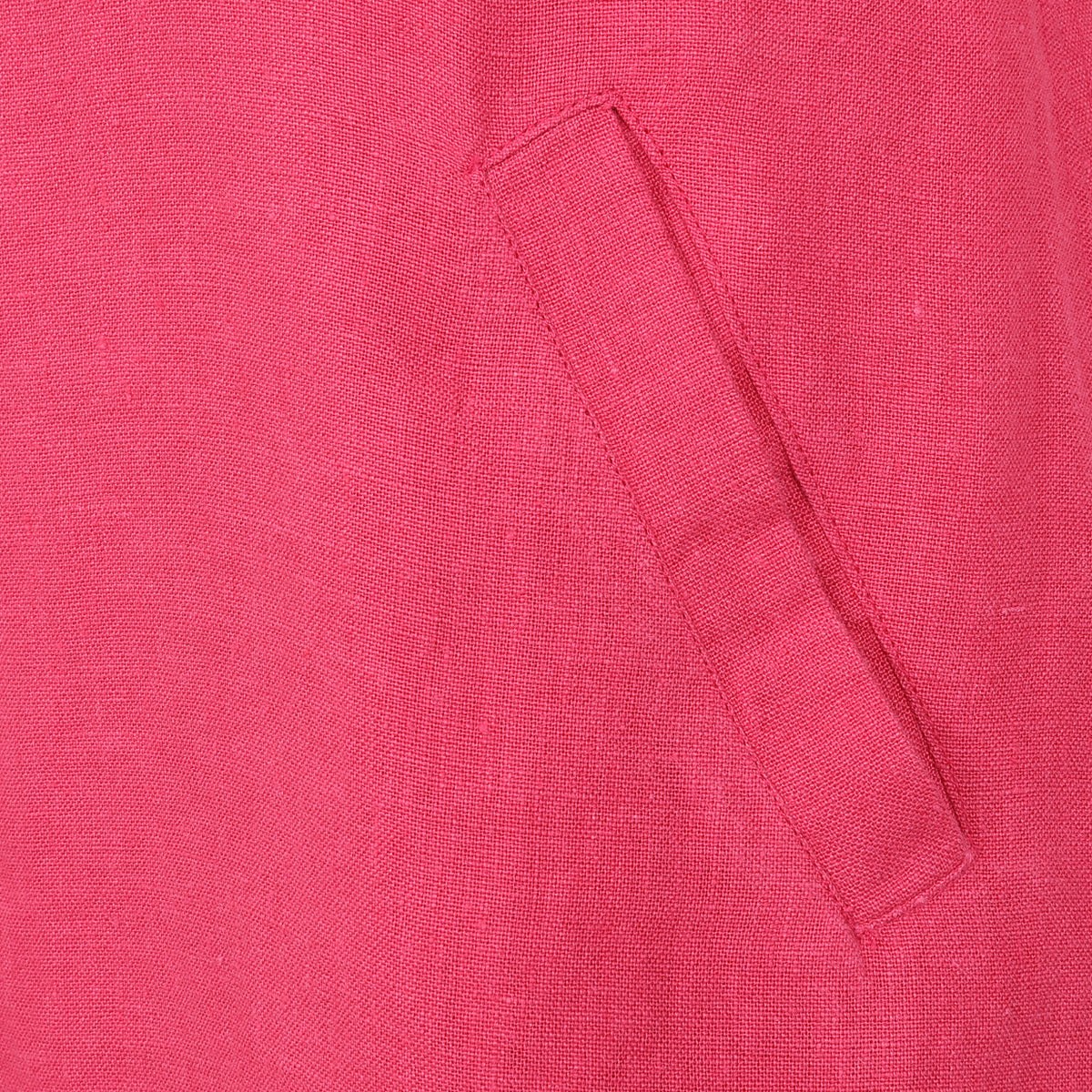 LJ527 - Short Linen Dress - Cherry