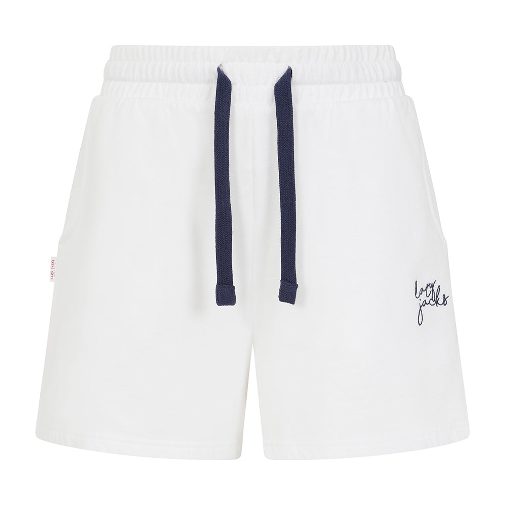 LJ55 - Ladies Jersey Shorts - White