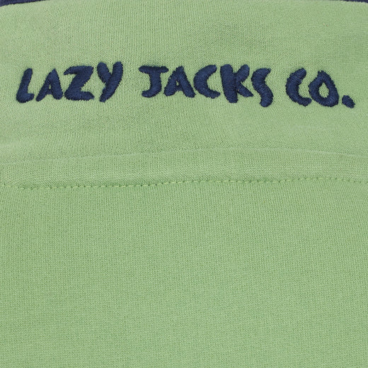 LJ5 - Ladies Button Neck Sweatshirt - Grass