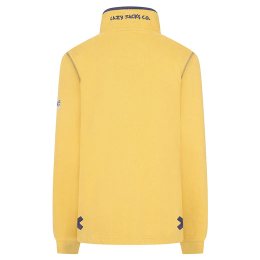 LJ5 - Ladies' Button Neck Sweatshirt - Heather
