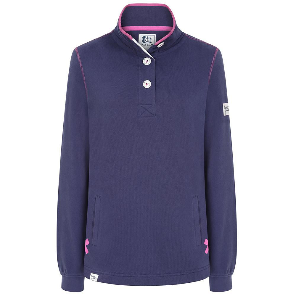 LJ5 - Ladies' Button Neck Sweatshirt - Twilight