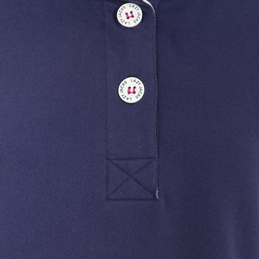 LJ5 - Ladies' Button Neck Sweatshirt - Twilight